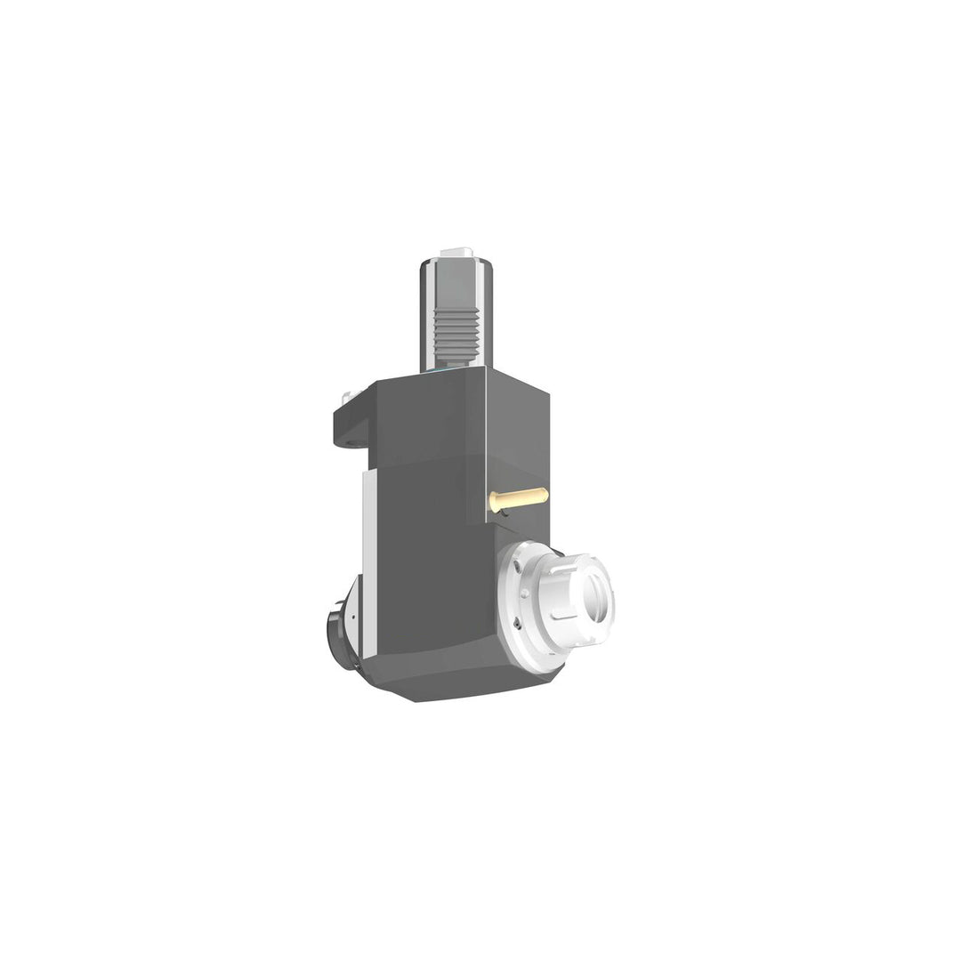 VDI 40, angled tool holder, flat coupling (~DIN 1809), with 80 bar internal cooling