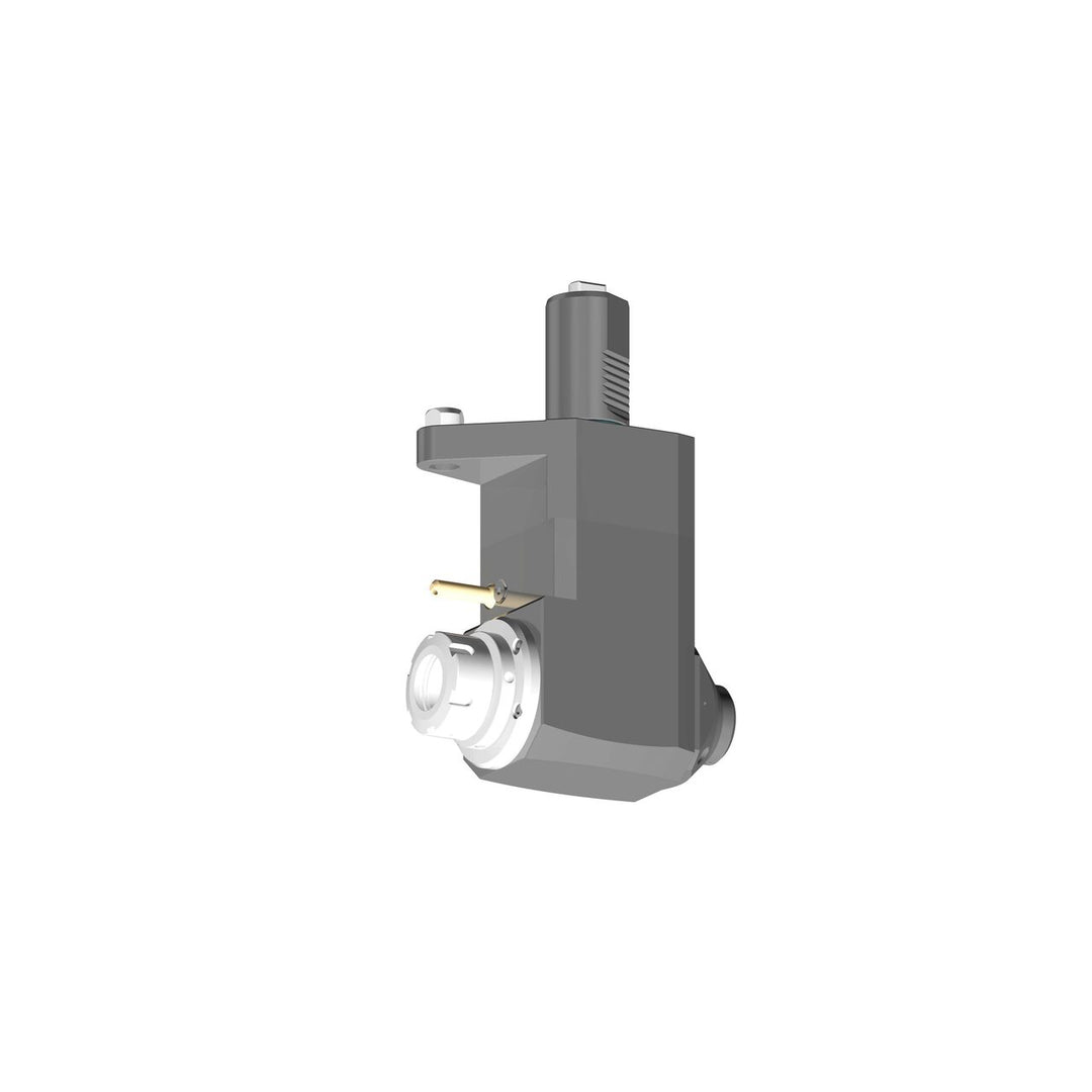 VDI 40, angled tool holder, flat coupling (~DIN 1809), with 80 bar internal cooling