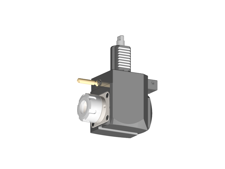 RG Tools VDI 30, winkliger Werkzeughalter, Kupplung DIN 1809, ohne Innenkühlung RGX1-30/221-25/1.2-55C