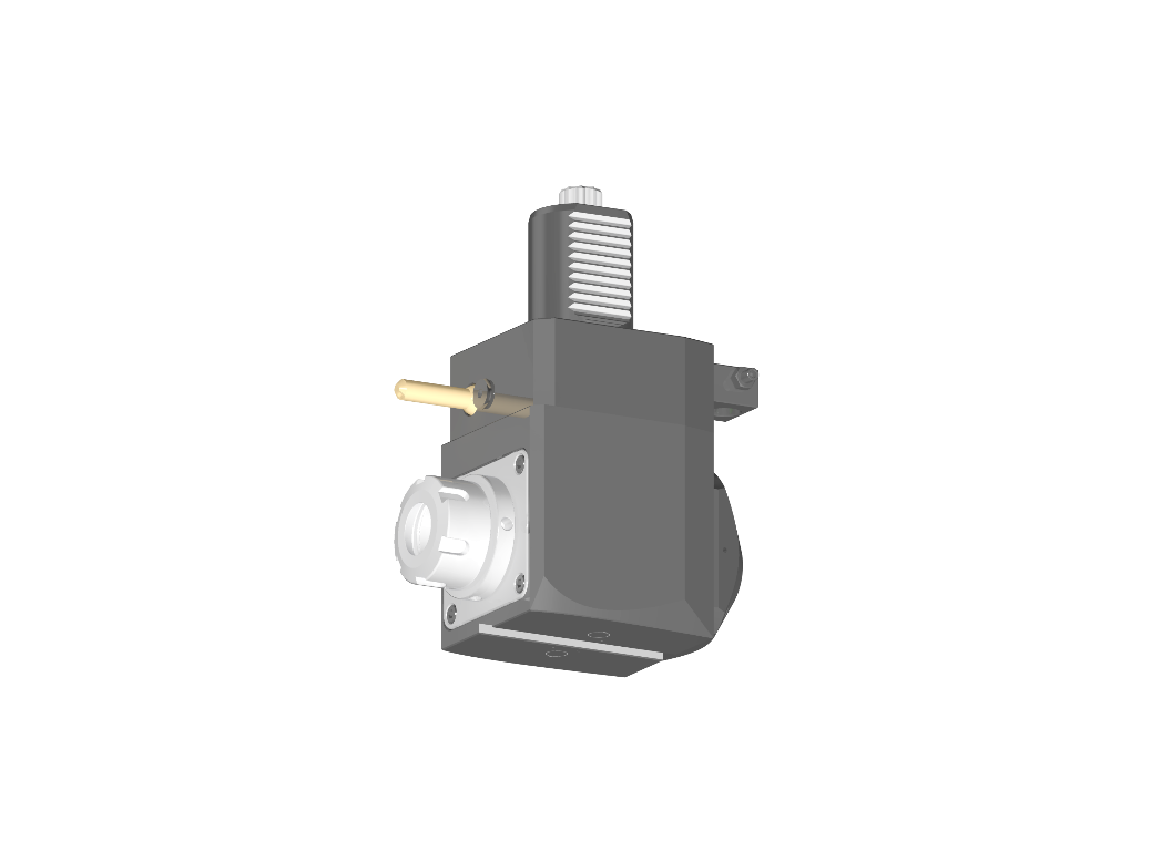 RG Tools VDI 40, winkliger Werkzeughalter, Kupplung DIN 5482, mit Innenkühlung RGX1-40/211-25/2.2-80
