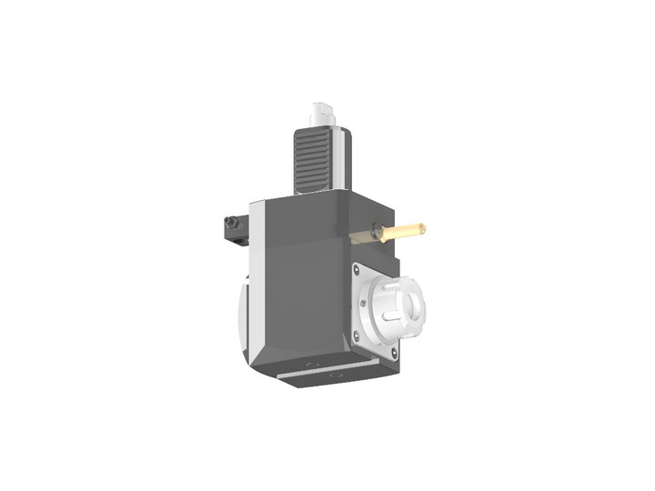 RG Tools VDI 40, winkliger Werkzeughalter, Kupplung DIN 1809, ohne Innenkühlung RGX1-40/221-25/1.1-80