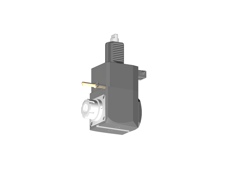 RG Tools VDI 40, winkliger Werkzeughalter, Kupplung DIN 1809, ohne Innenkühlung RGX1-40/221-25/1.2-100