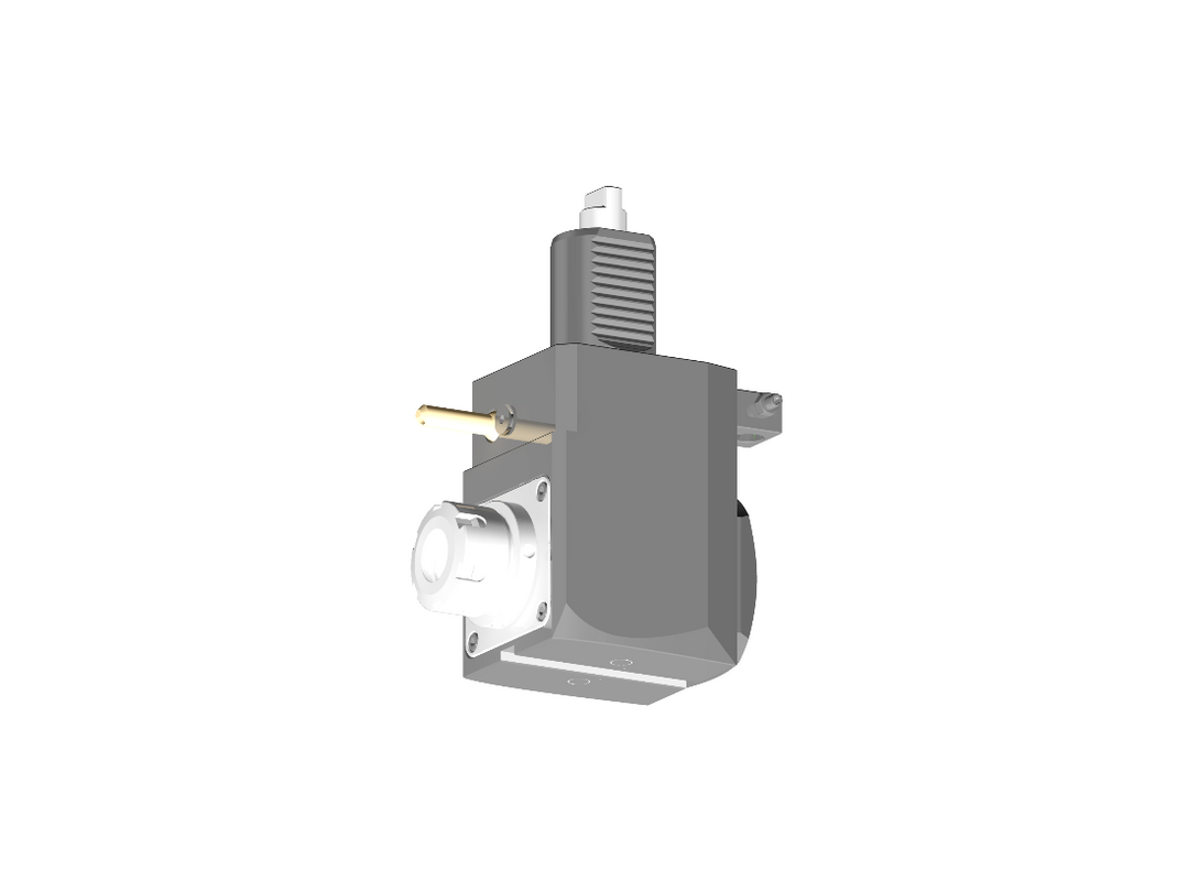 RG Tools VDI 40, winkliger Werkzeughalter, Kupplung DIN 1809, ohne Innenkühlung RGX1-40/221-25/1.2-80