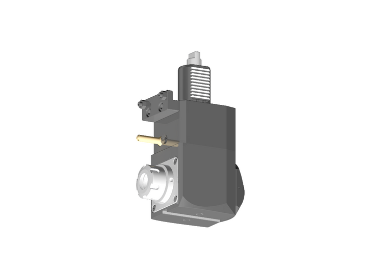 RG Tools VDI 40, winkliger Werkzeughalter, Kupplung DIN 1809, mit Innenkühlung RGX1-40/221-25/2.2-100D