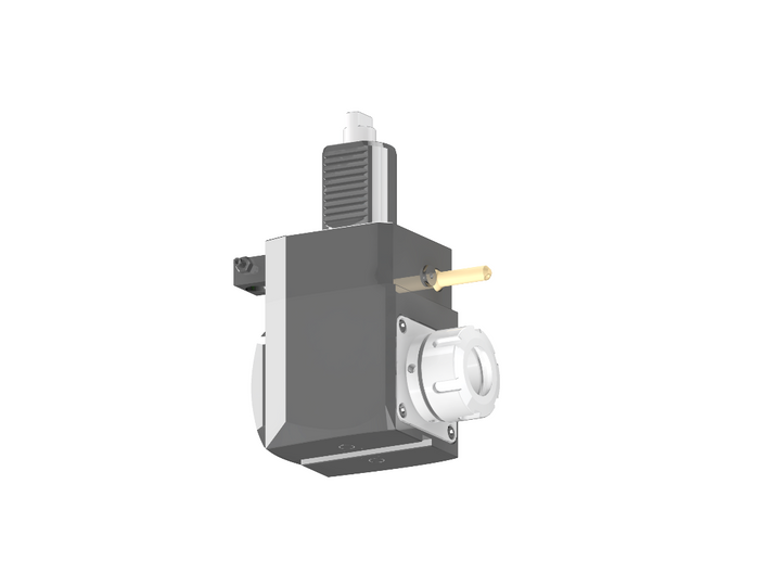 RG Tools VDI 40, winkliger Werkzeughalter, Kupplung DIN 1809, ohne Innenkühlung RGX1-40/221-32/1.1-80