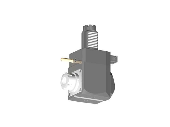 RG Tools VDI 40, winkliger Werkzeughalter, Kupplung TOEM, mit Innenkühlung RGX1-40/241-25/2.2-80
