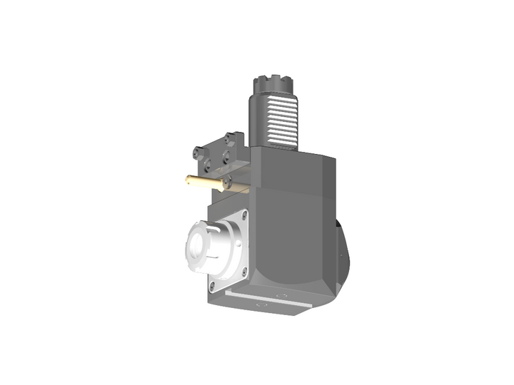 RG Tools VDI 40, winkliger Werkzeughalter, Kupplung TOEM, mit Innenkühlung RGX1-40/241-25/2.2-80D