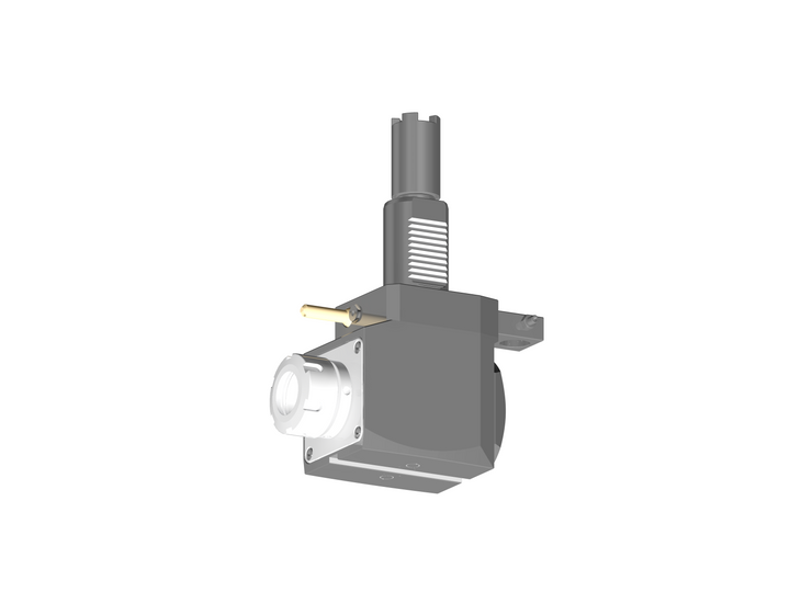 RG Tools VDI 40, winkliger Werkzeughalter, Kupplung HAAS, ohne Innenkühlung, gleiche Richtung RGX1-40/251-32/1.2-69BS