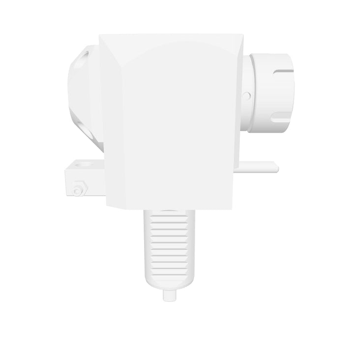VDI 30, angled tool holder, flat coupling (~DIN 1809), with internal cooling