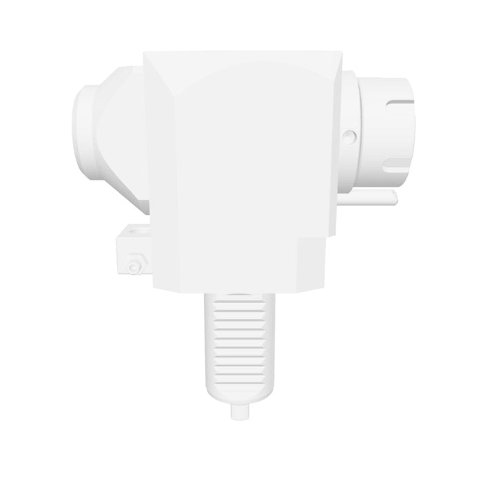 VDI 30, angled tool holder, flat coupling (~DIN 1809), with 80 bar internal cooling