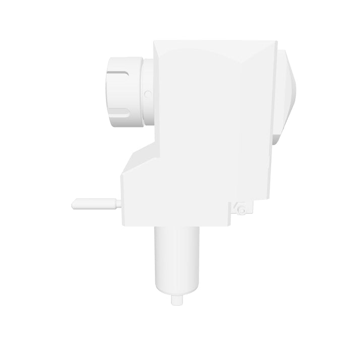 VDI 30, angled + offset tool holder, flat coupling (~DIN 1809), without internal cooling