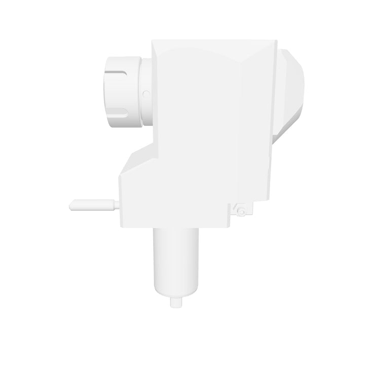 VDI 30, angled + offset tool holder, flat coupling (~DIN 1809), with internal cooling