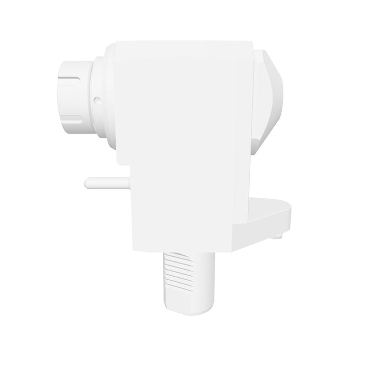 VDI 40, angled tool holder, flat coupling (~DIN 1809), with internal cooling
