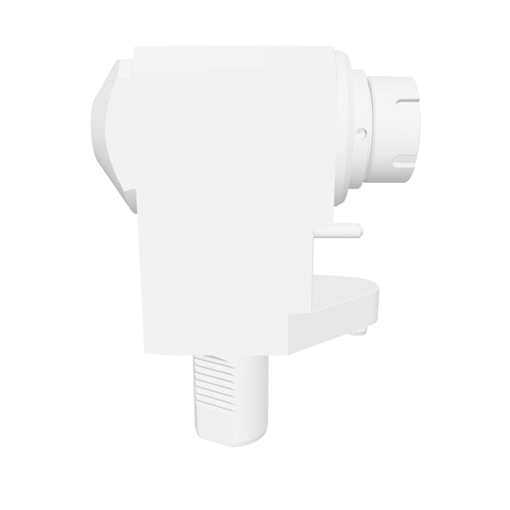 VDI 40, angled tool holder, flat coupling (~DIN 1809), with internal cooling